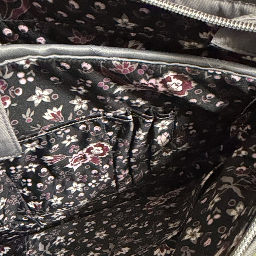 Vera Bradley Quilted Silver Work Tote Bag - Picture 9 of 10